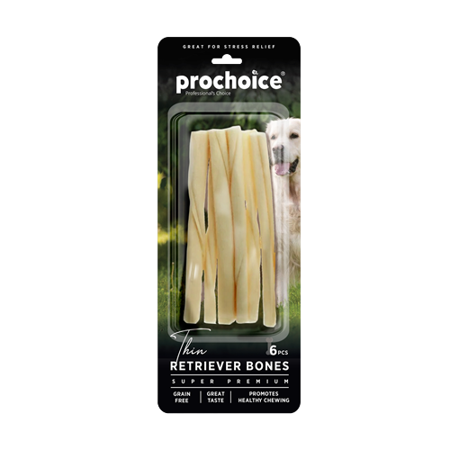 290Retriever20bones.png Prochoice 6 parça Thin Retriever Bones, İnce Köpek Ödül Kemiği - Görsel 1