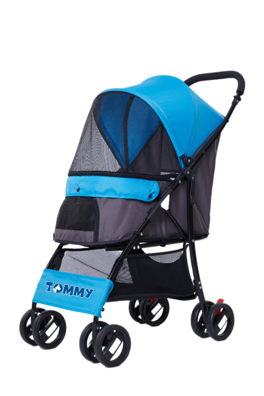 36e09a734d3d257a2f74e1274a4b7930.jpg Tommy Evcil Hayvan Arabası Mavi 67*47*98cm Max 15kg - Görsel 3