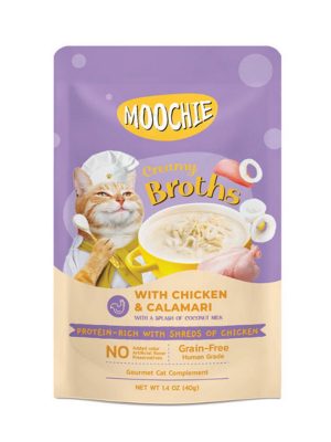 MOOCHIE ÇORBA KEDI ÖDÜLÜ TAVUK-KALAMAR 40 GR X 4 ADET