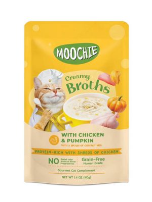MOOCHIE ÇORBA KEDI ÖDÜLÜ TAVUK-BALKABAĞI 40 GR X 4 ADET