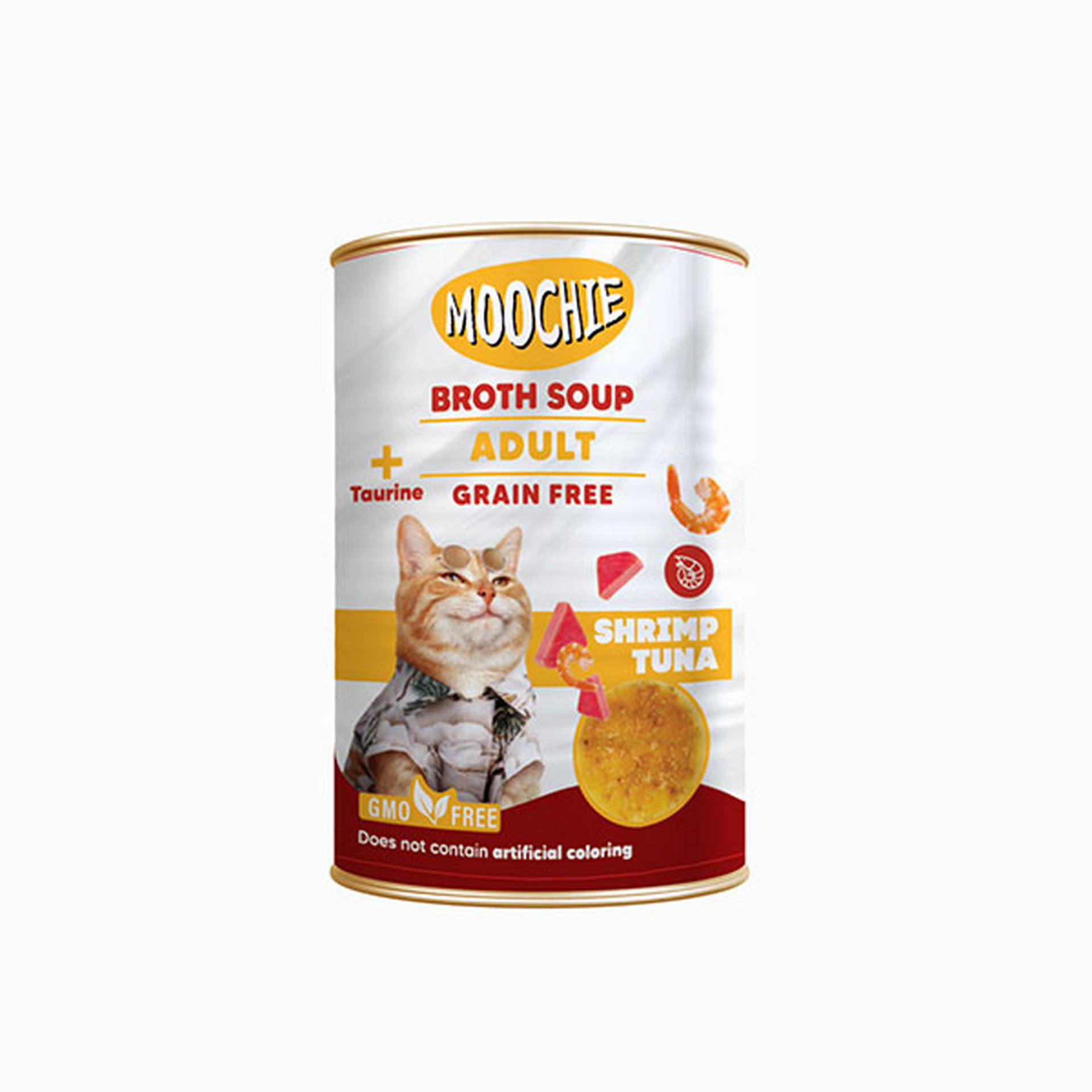 446-CB0564.jpg MOOCHIE ET SUYU ÇORBA KARIDES TON B.YET.KEDI 135ML X 6 ADET - Görsel 1
