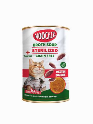 MOOCHIE ET SUYU ÇORBA ÖRDEKLI KISIR.KEDI 135ML X 6 ADET