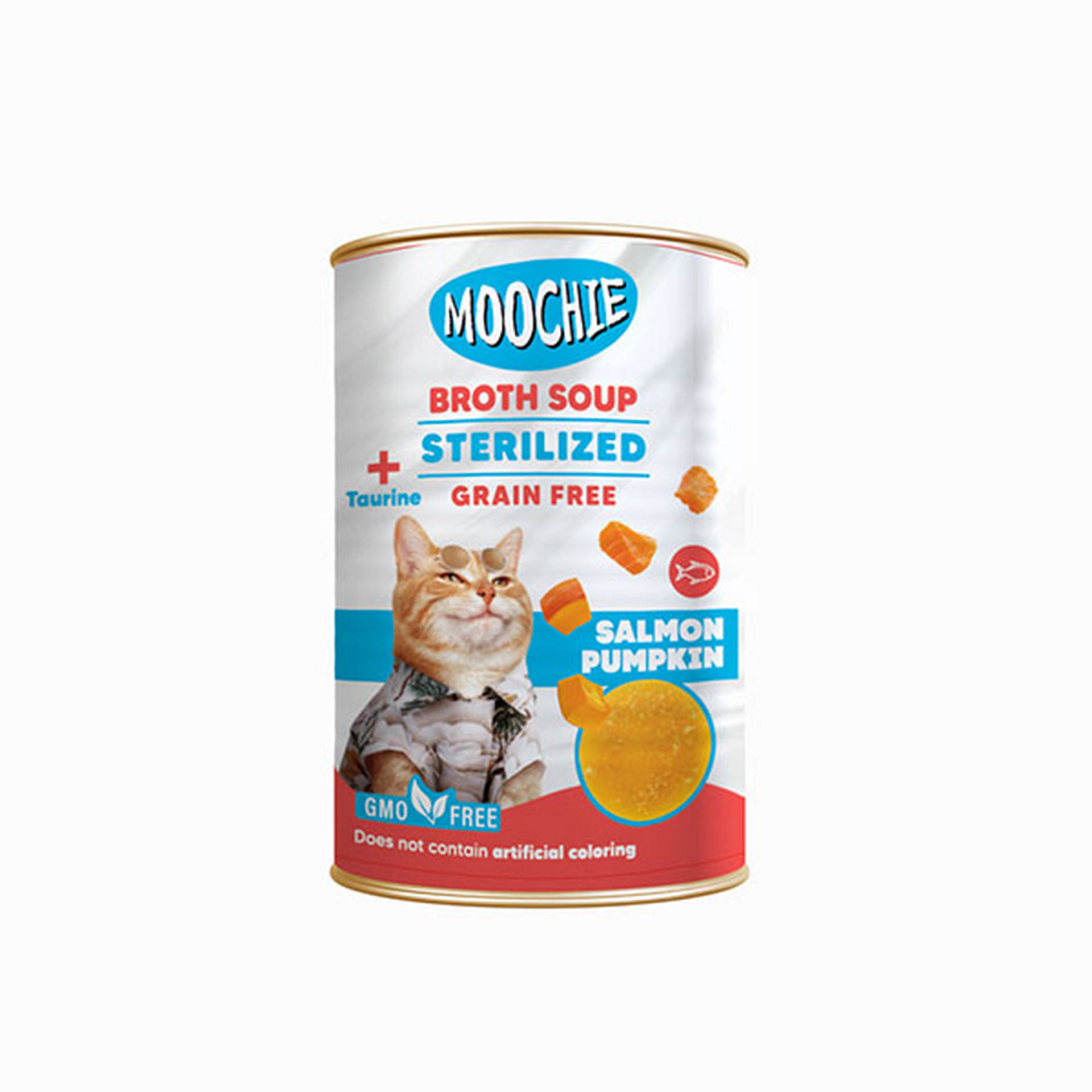 446-CB0570.jpg MOOCHIE ET SUYU Ç.SOMON BALKABAĞI KISIR.KEDI 135ML X 6 ADET - Görsel 1