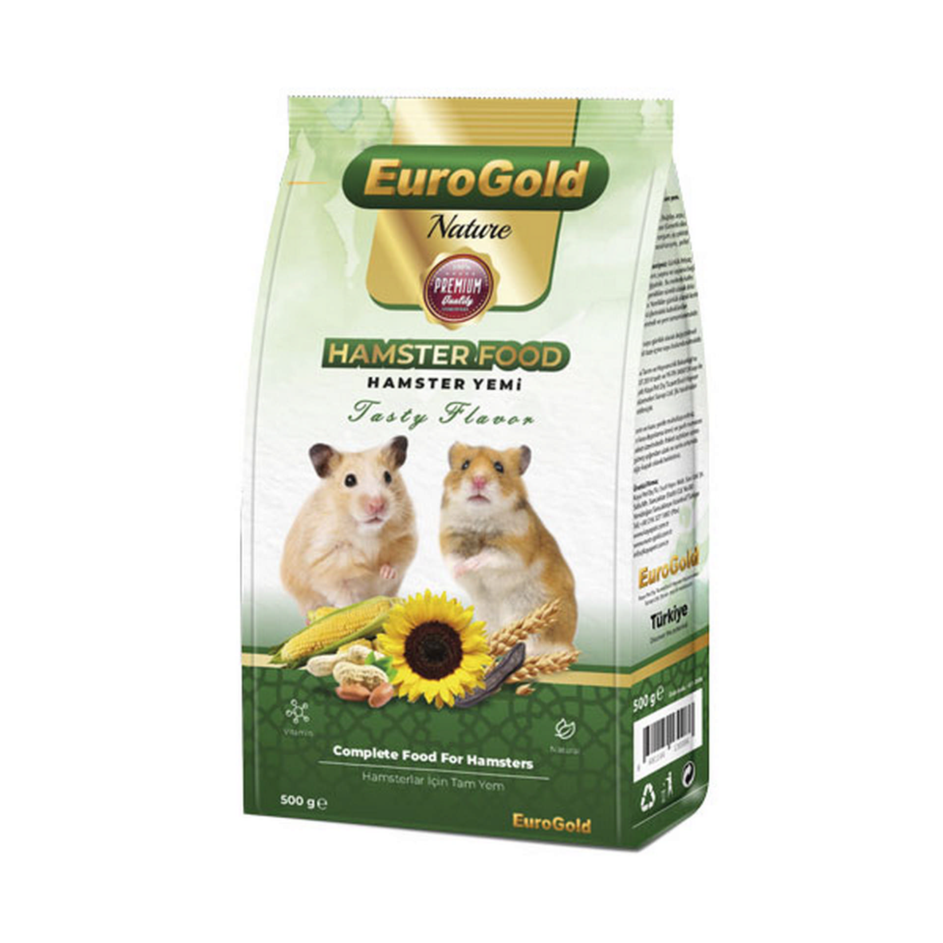 451-3008.jpg EUROGOLD HAMSTER YEMI 500 GR. X 2 ADET - Görsel 1