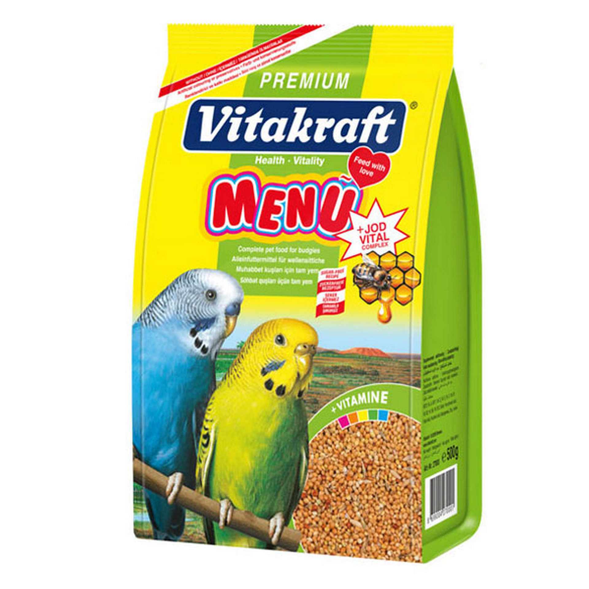 460-27000.jpg VITAKRAFT MENU MUHABBET YEMI 500 GR X 2 ADET - Görsel 1