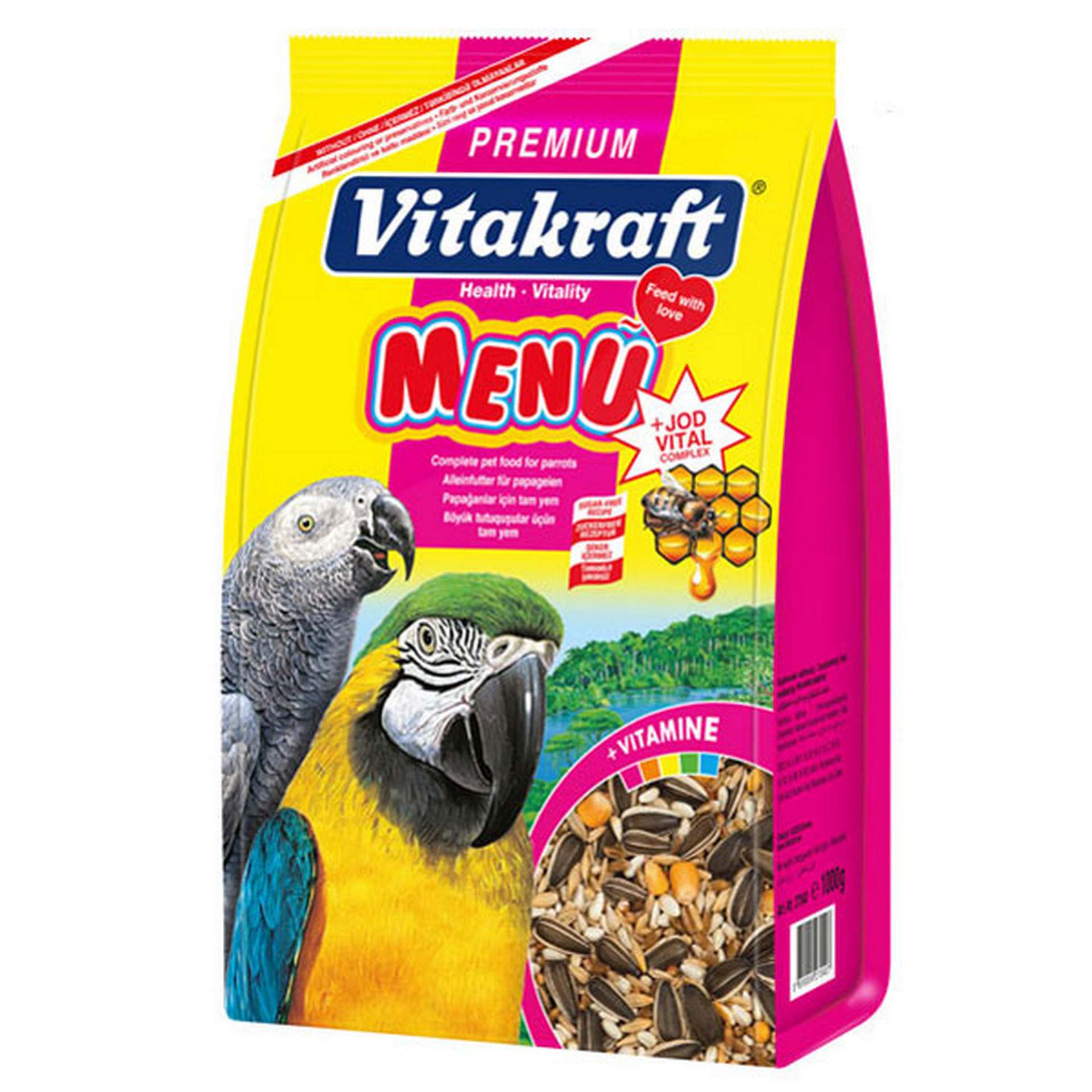 460-27040.jpg VITAKRAFT MENU PAPAĞAN YEMI 1000 GR X 1 ADET - Görsel 1