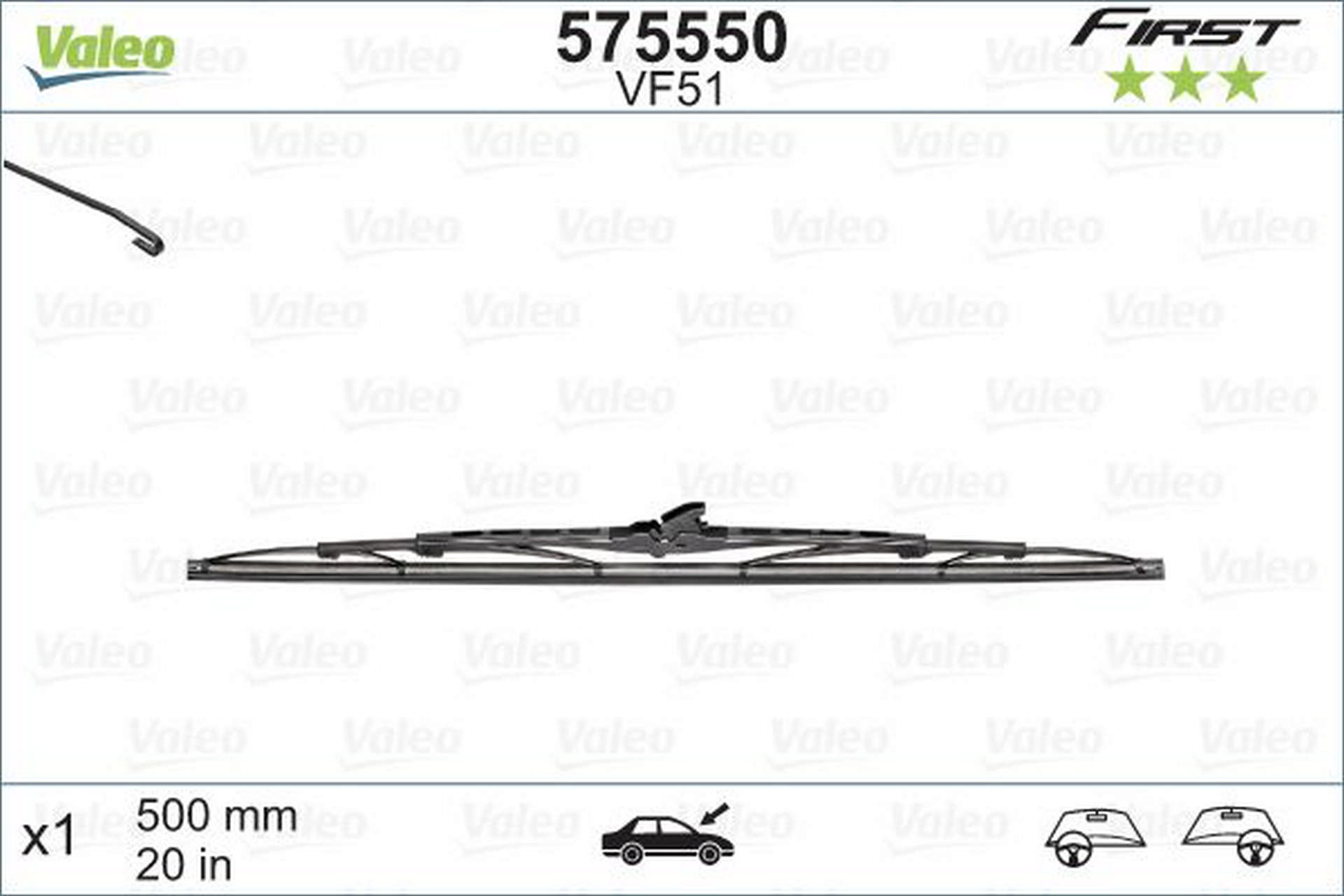516968783.jpg Valeo First VF51 X1 500 mm - Görsel 1