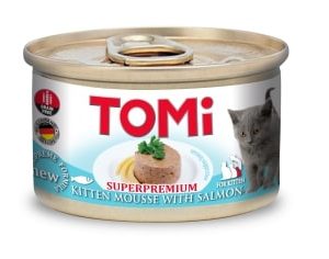 TOMI YAVRU KEDI SOMONLU YAŞ MAMA 85 GR X 6 ADET