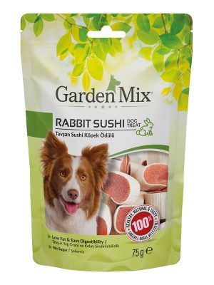 GARDEN MIX TAVŞAN SUSHI KÖPEK ÖDÜLÜ 75 GR X 4 ADET