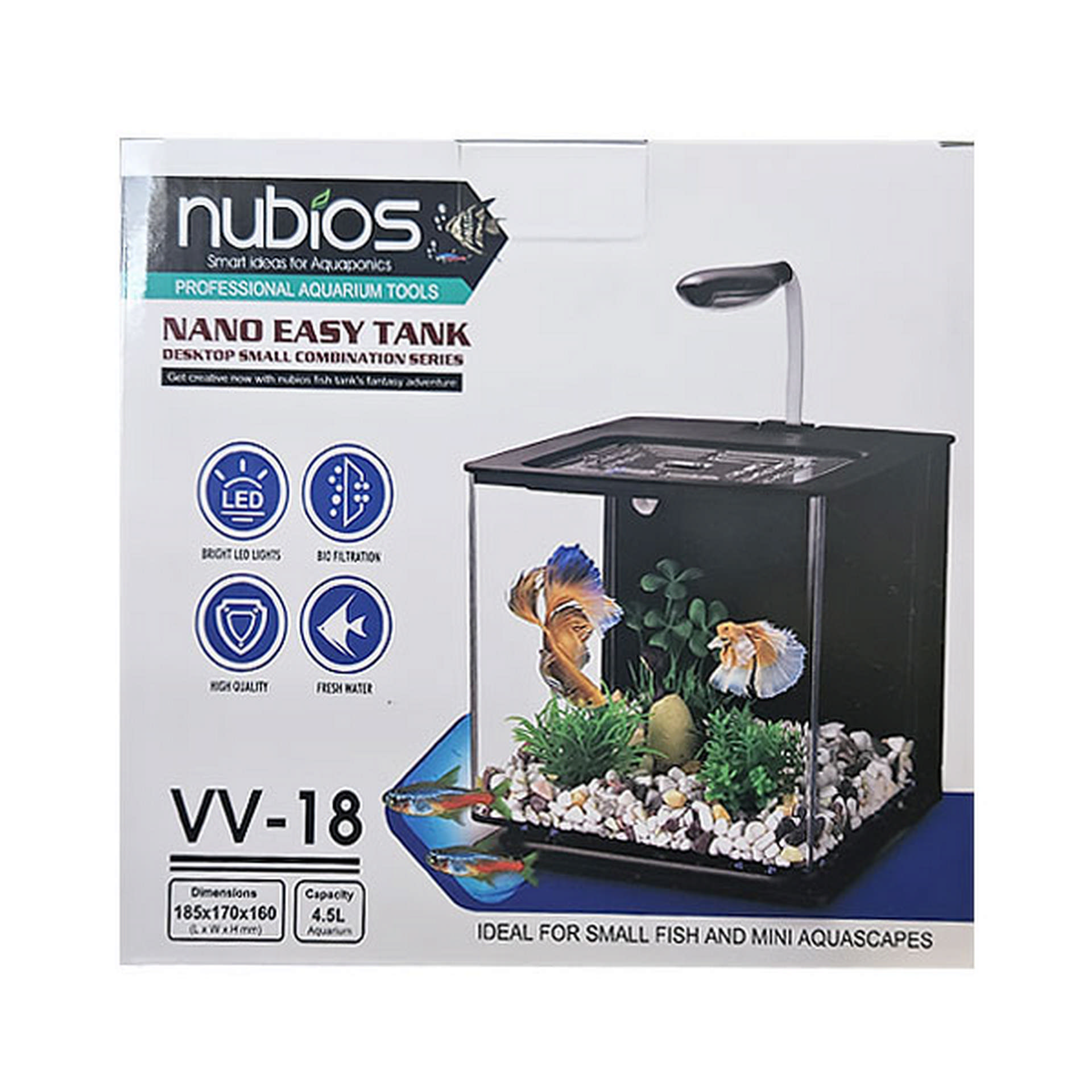 670-VV18-A-B.jpg Nubios Nano Easy Tank 4,5 L Beyaz - Görsel 1