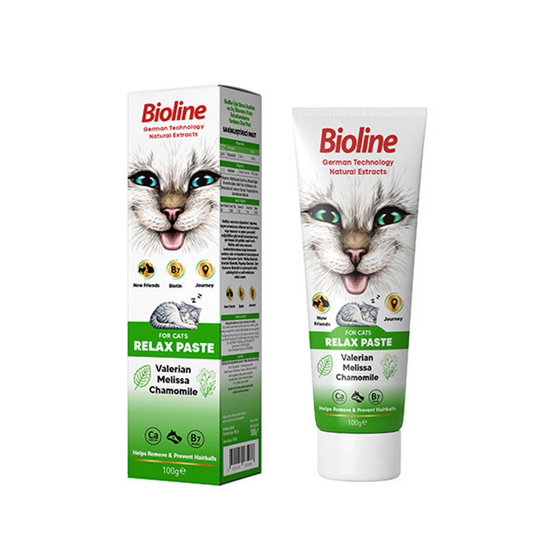 681-8508.jpg BIOLINE RELAX PASTE CAT 100 GR X 2 ADET - Görsel 1