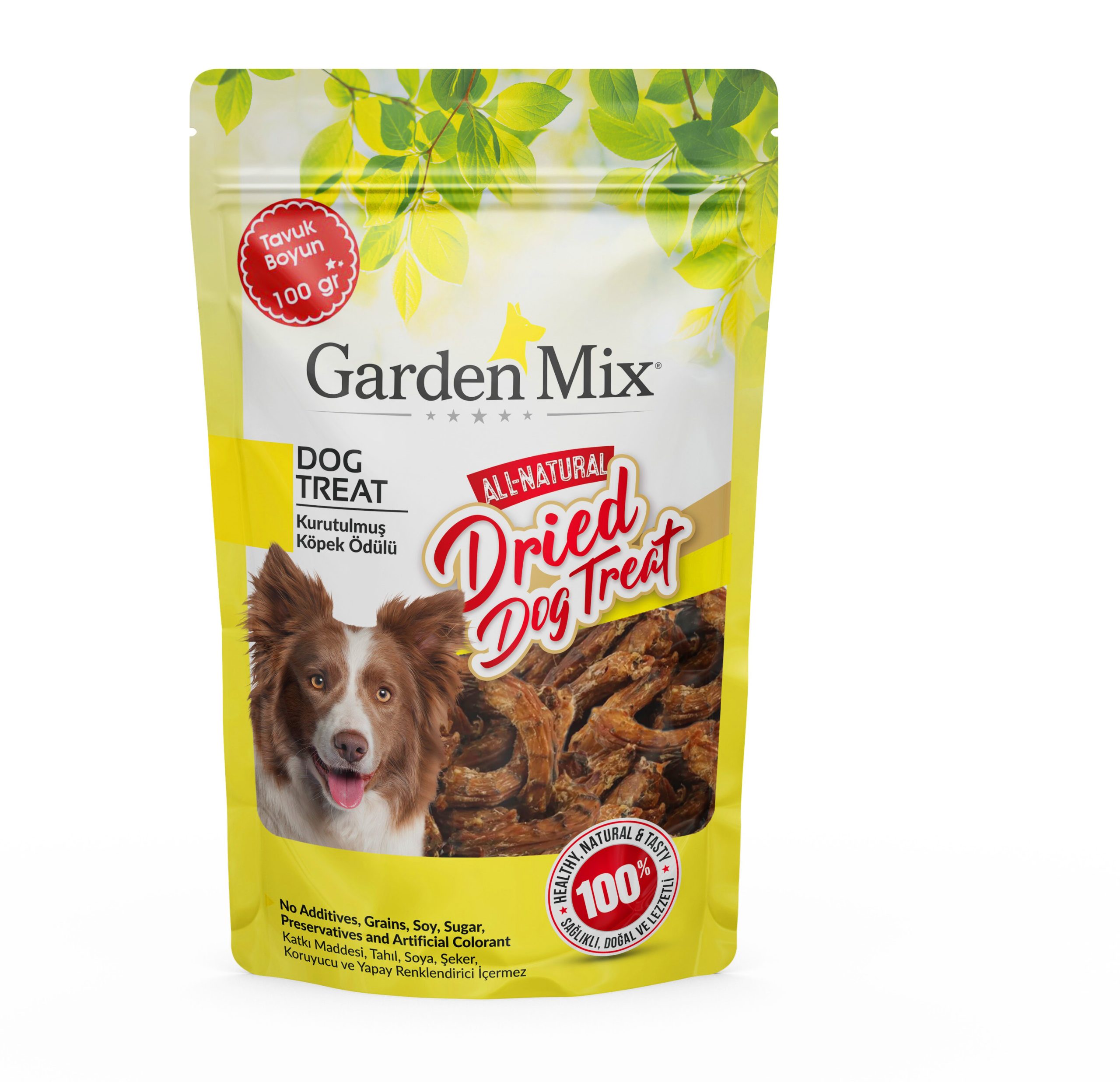7bee8842935095308c0fc648b1fd4d31.jpg GARDEN MIX KURUTULMUŞ TAVUK BOYUN 100 GR X 2 ADET - Görsel 1