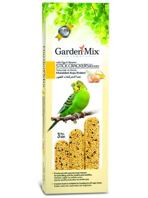 GARDENMIX PLATIN MUZLU YUMURTALI KUŞ KRAKERI 3LÜ X 3 ADET