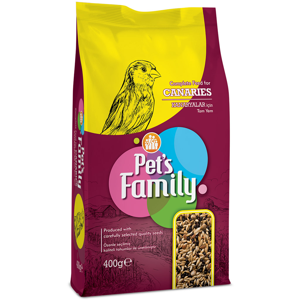 8142924.jpg PETS FAMILY KANARYA YEMI 400G X 2 ADET - Görsel 1
