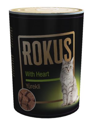 ROKUS YÜREKLI KEDI KONSERVESI 410G X 6 ADET