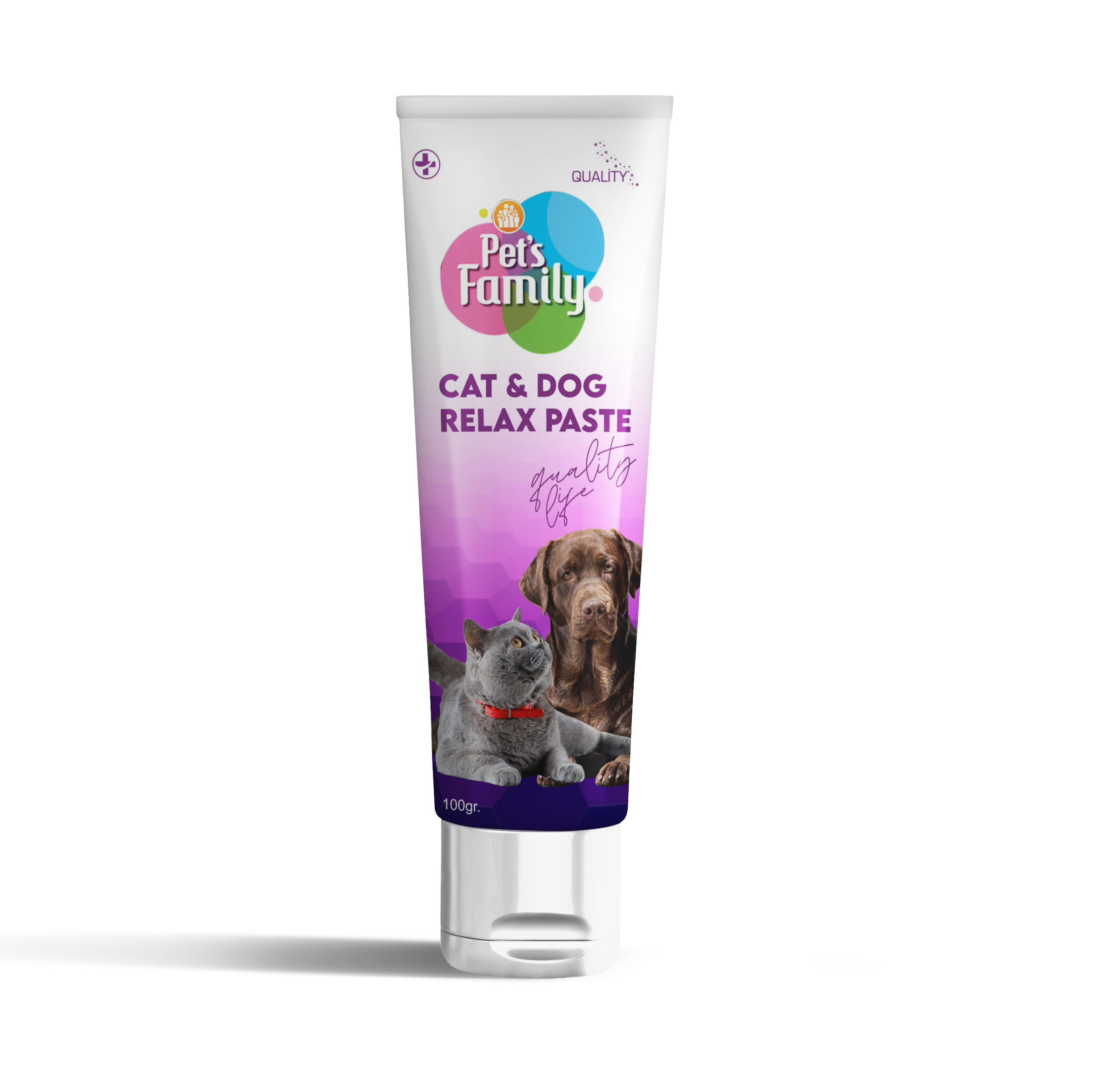 94592291.jpg PETS FAMILY CAT & DOG RELAX PASTE 100 GR X 2 ADET - Görsel 1