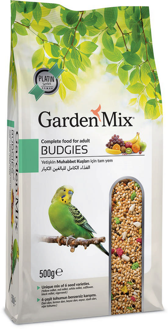 992308_13620295.jpg Gardenmix Platin Meyveli Muhabbet Kuş Yemi 500g - Görsel 1