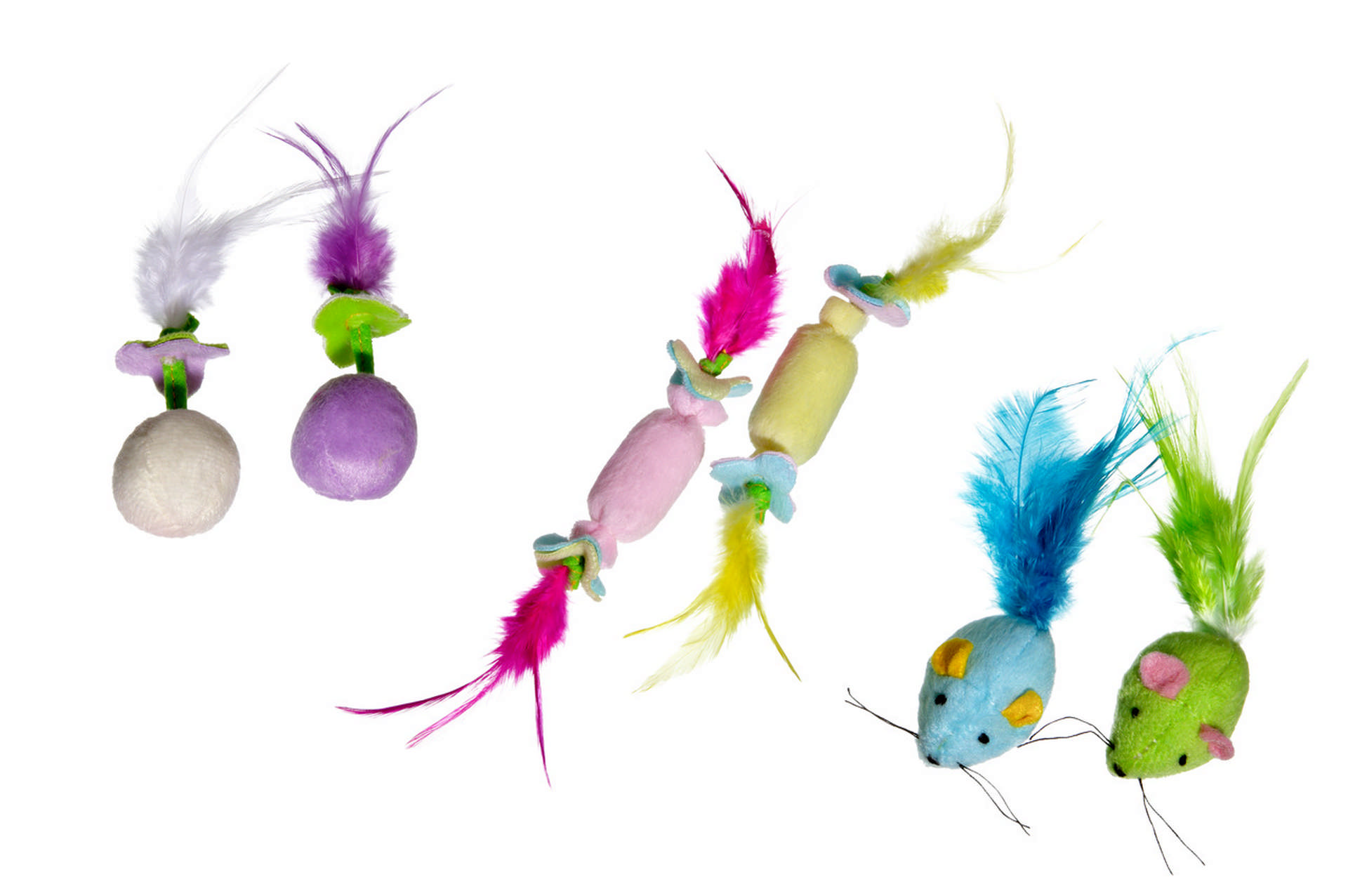 992446_83958069.jpg Karlıe Kedi Otlu Peluş Oyuncağı 10 Cm - Görsel 1