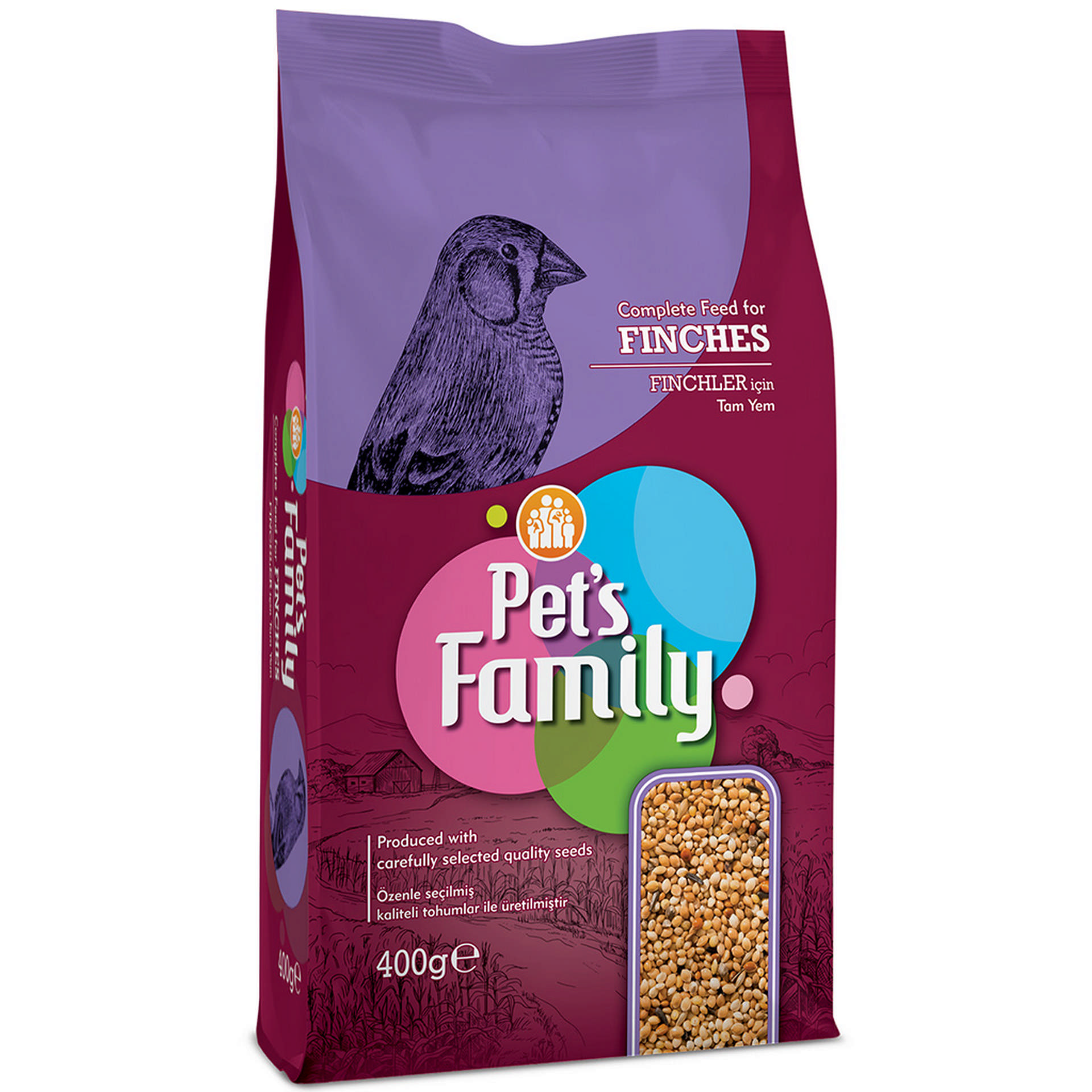 992524_24872897.jpg Pets Famıly Fınch Yemi 400g - Görsel 1