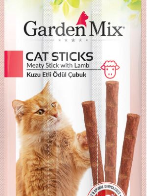 Gardenmix Kuzu Etli Kedi Stick Ödül 3*5g 50‘li