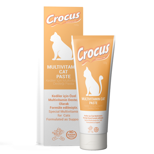 993203_8d380506500914cbd7bb3168c5984756.png Crocus Kedi Multivitamin Macun 100 Gram - Görsel 2