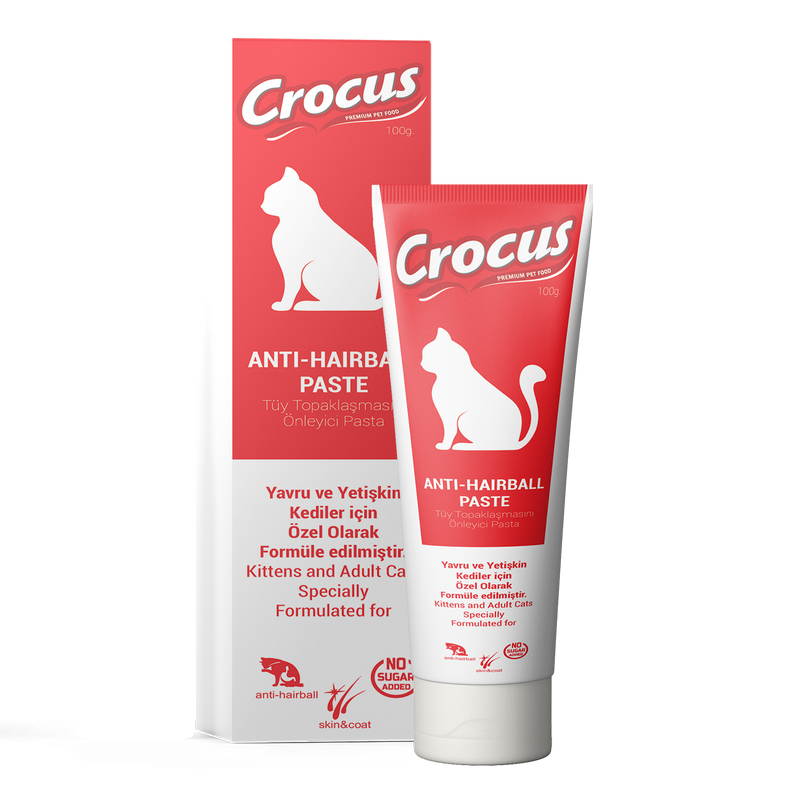 993205_4508d56def7e74503f753da4881aecff.png Crocus Anti Hairball Kedi Malt Macunu 100 Gram - Görsel 2