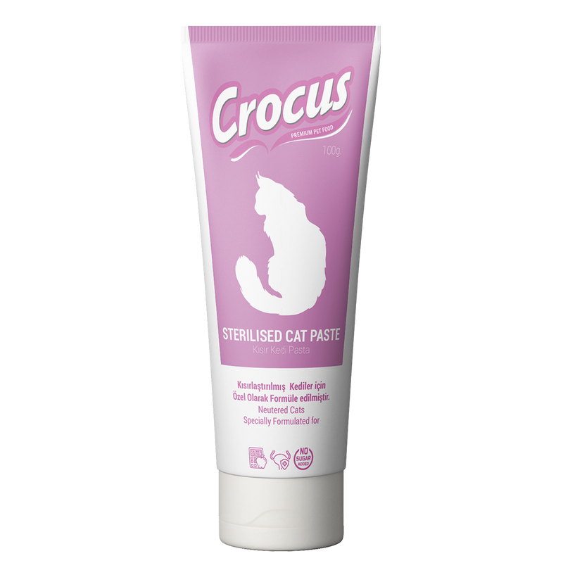 993208_2b581e3283a6f039446175ed5b613a02.png Crocus Kedi Sterilised Malt Macunu 100 Gram - Görsel 3