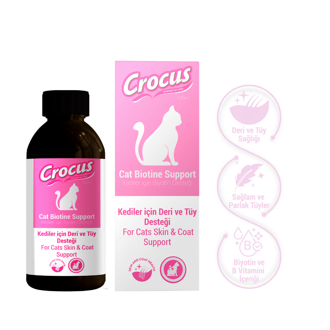 993210_864e23037802ee6fc8a875c99ab01ed0.jpg Crocus Kedi Tüy Sağlığı Damlası 100 Ml - Görsel 1