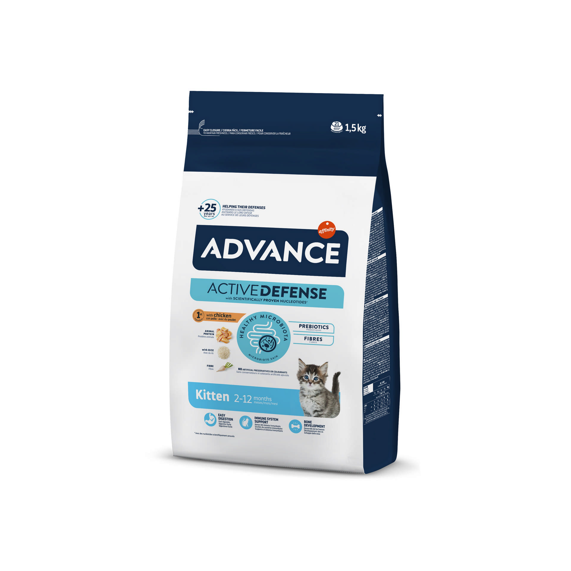 994589_3e2fd0ddd3174bb1d4998649917bd6c7.jpg Advance Cat Kıtten Chıcken & Rıce 1,5 Kg - Görsel 1