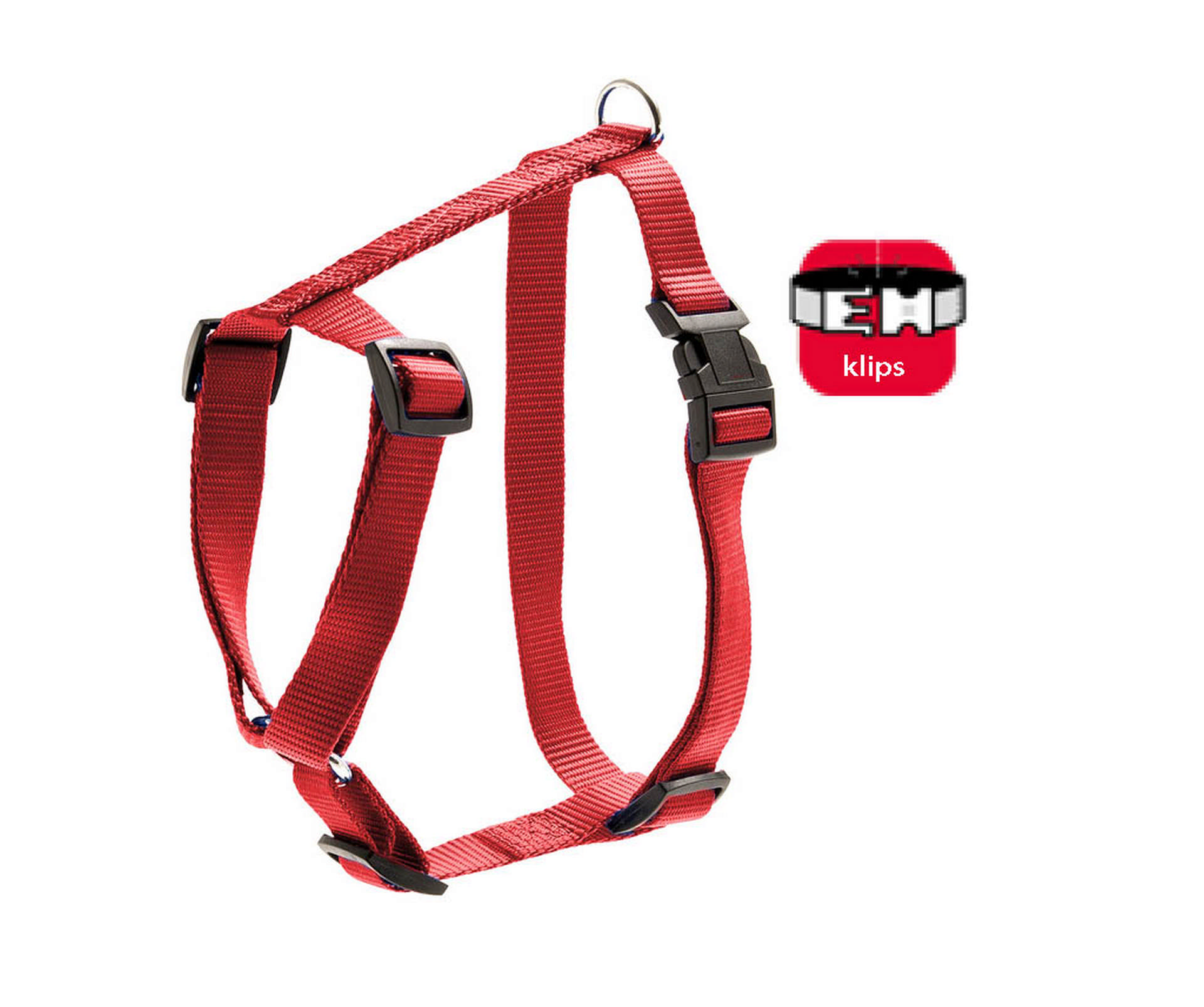 994888_66091667.jpg Karlıe Basıc Göğüs Tasması M 45-70cm Kırmızı - Görsel 1