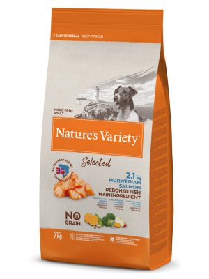 NATURES VARİETY DOG NO SELECTED MINI ADULT NORW. SALMON 7KG