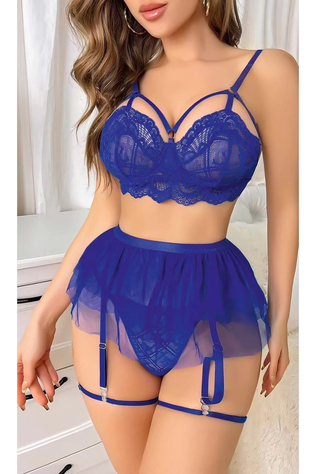 Mavi-Bel-Tullu-Kadin-Seksi-Fantazi-Jarti-8076.jpg Mavi Bel Tüllü Kadın Seksi Fantezi Jartiyer Takım 2121 - Görsel 2