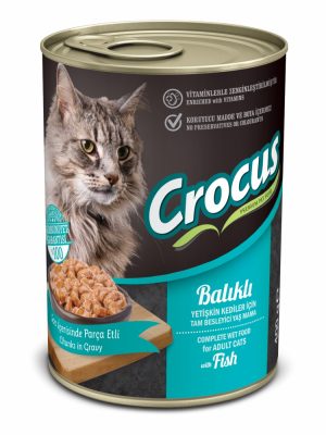 CROCUS YETIŞKIN KEDI BALIKLI YAŞ MAMA 400 GR X 6 ADET