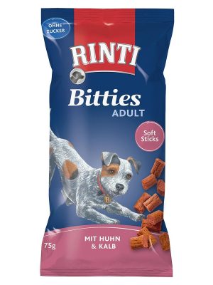 RINTI BITTIES YETIŞKIN KÖPEK ÖDÜLÜ TAVUK-DANA 75 GR X 4 ADET