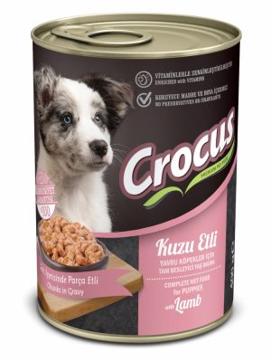 CROCUS YAVRU KÖPEK KUZU ETLI YAŞ MAMA 400 GR X 4 ADET