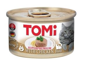 TOMI KEDI TAVUKLU YAŞ MAMA 85 GR X 6 ADET