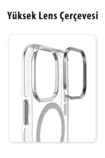 Joko iPhone 14 Pro Kılıf Crystal Magsafe Kapak - Siyah - Görsel 4