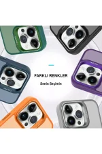 Joko iPhone 14 Pro Kılıf Flet Lens Magsafe Kapak - Siyah - Görsel 2