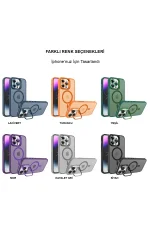Joko iPhone 14 Pro Kılıf Flet Lens Magsafe Kapak - Siyah - Görsel 3