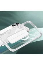 Joko iPhone 14 Pro Max Kılıf Alfa Magsafe Standlı Kapak - Şeffaf - Görsel 3