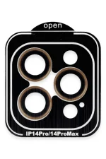 Joko iPhone 14 Pro Max PVD Metal Kamera Lens - Turuncu