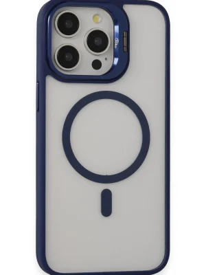 Joko iPhone 15 Pro Kılıf Roblox Lens Magsafe Standlı Kapak - Lacivert