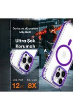 Joko iPhone 15 Pro Max Bella Magsafe Kapak - Derin Mor - Görsel 6