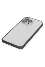 Joko iPhone 15 Pro Metal Bumper Mat Kapak - Siyah - Görsel 5