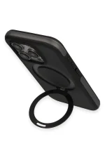 Joko iPhone 15 Pro Zorda Airbag Magsafe Standlı Kapak - Siyah - Görsel 3