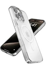 Joko iPhone 16 Gleam PC Sert Magsafe Kılıf - Şeffaf-Siyah - Görsel 2