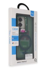 Joko Samsung Galaxy S24 Plus Flet Lens Magsafe Kapak - Koyu Yeşil - Görsel 3