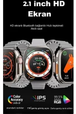 Joko Ultra 8 2.1 inç IPS Ekran Konuşma ve NFC Özellikli Akıllı Saat - Siyah - Görsel 2