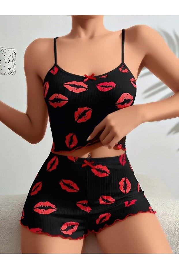 kadin-siyah-dudak-desenli-sortlu-pijam-2a-4cd.jpg Kadın Siyah Dudak Desenli Şortlu Pijama Takımı 5057 - Görsel 2