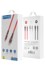 Konfulon DC01 Süper Hızlı Micro USB Kablo 1M 2.4A - Kırmızı - Görsel 2